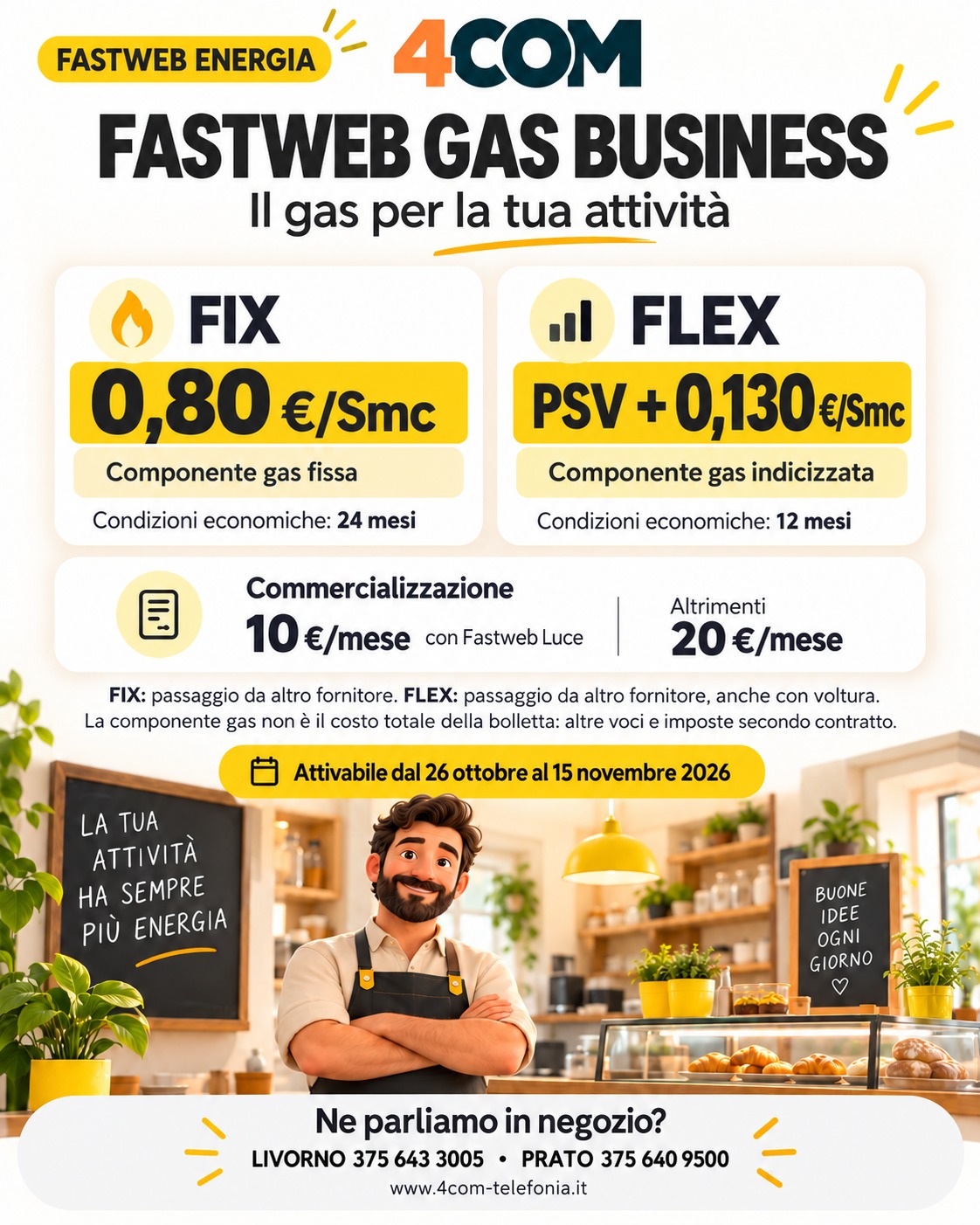 Fastweb Gas Business Fix e Flex